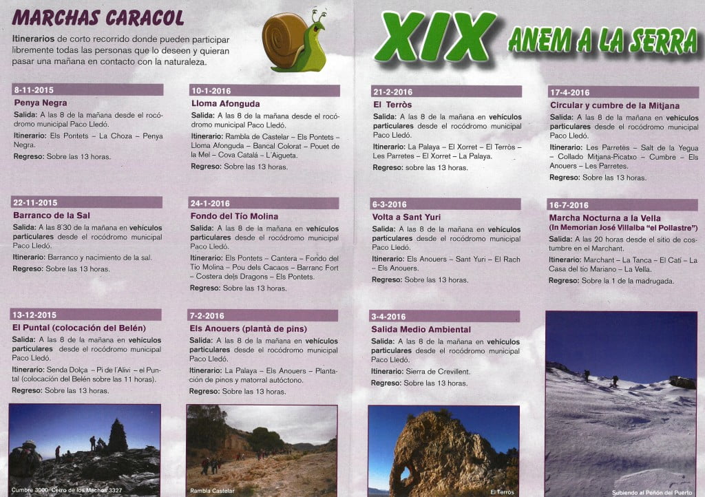 XIX Anem a la serra caracol