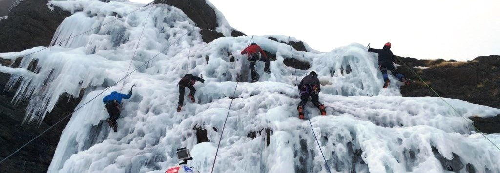 Cascada de hielo de los Militares (Sierra Nevada).