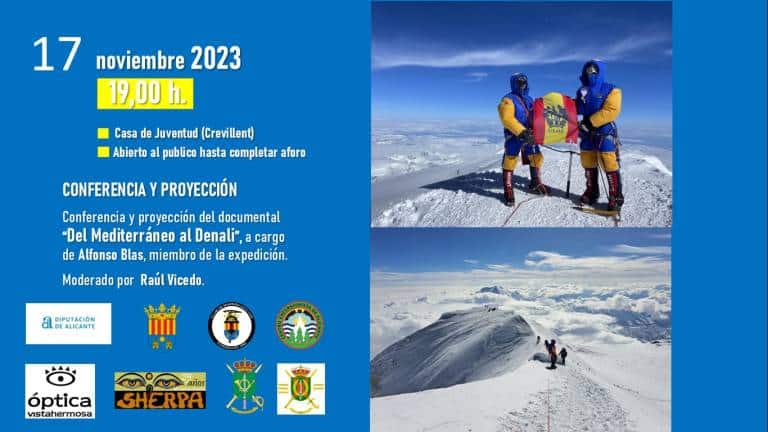 Conferencia y Proyección «Del Mediterráneo al Denali».