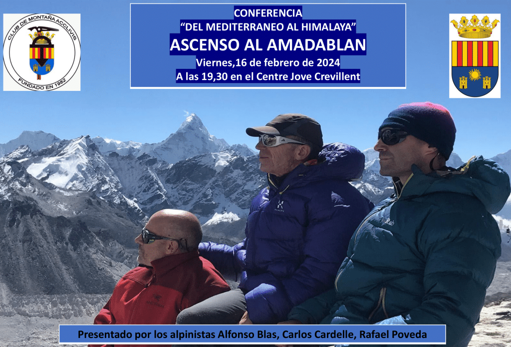 Conferencia: «DEL MEDITERRÁNEO AL HIMALAYA». ASCENSO AL AMADABLAN.